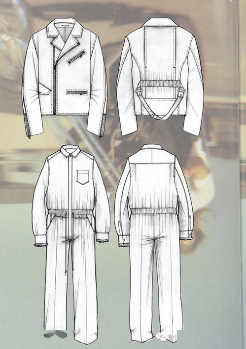 服裝款式圖 之 設(shè)計展示面板 效果圖vs款式圖對照板